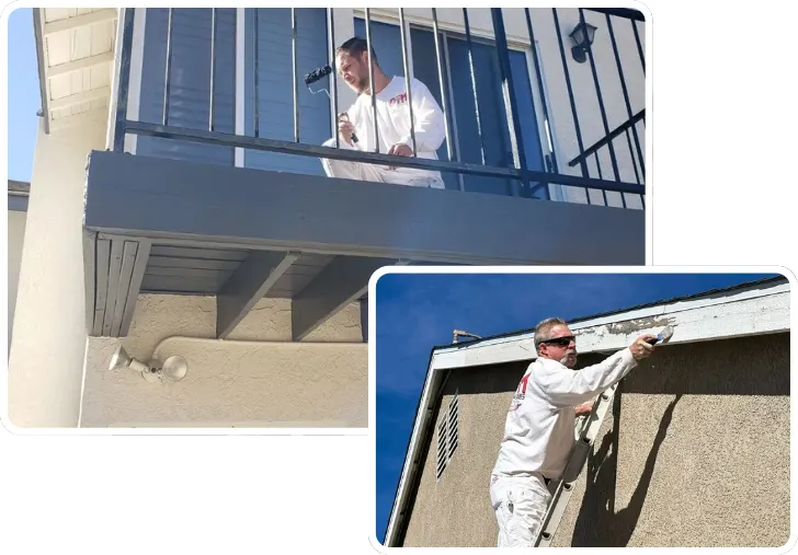 Painting Work on a House in Redlands